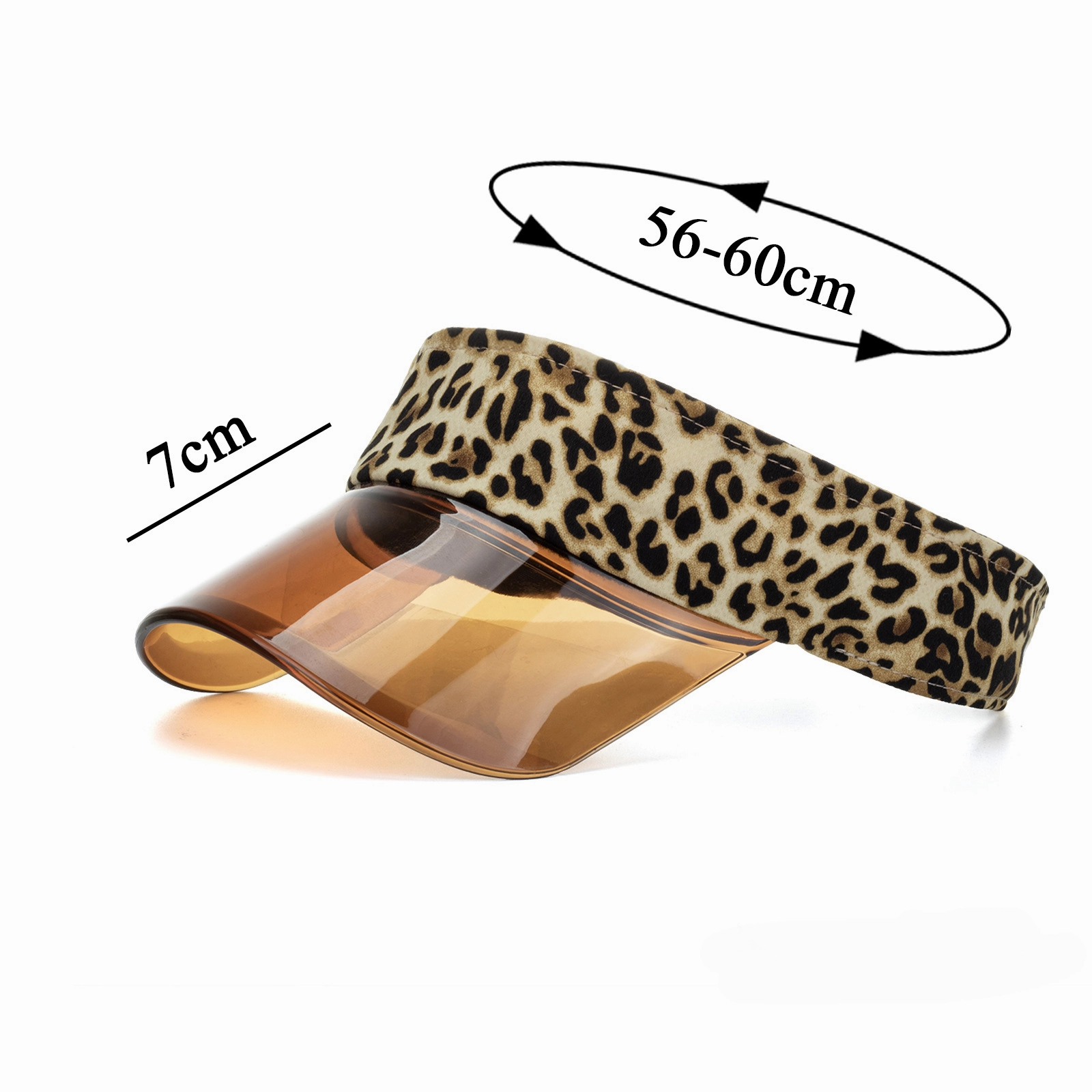 Wholesale Polyester Leopard Blank Hat Golf Hat Outdoor Sun Visor Hat