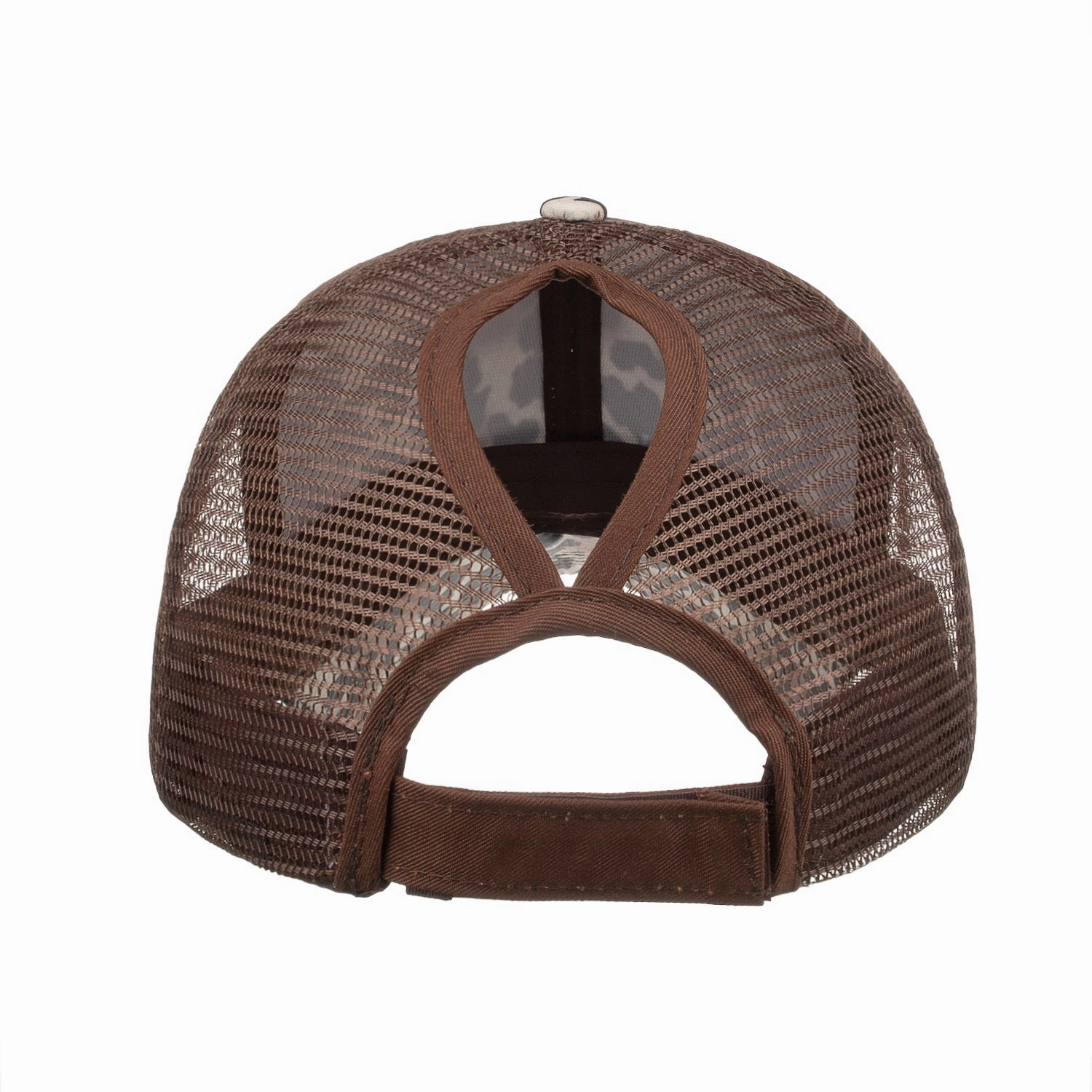 Wholesale Polyester Leopard Tiger Print Ponytail Baseball Cap