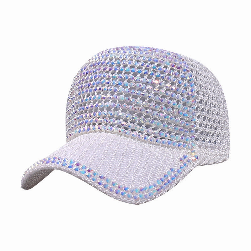 Wholesale Polyester Mesh Rhinestone Baseball Cap