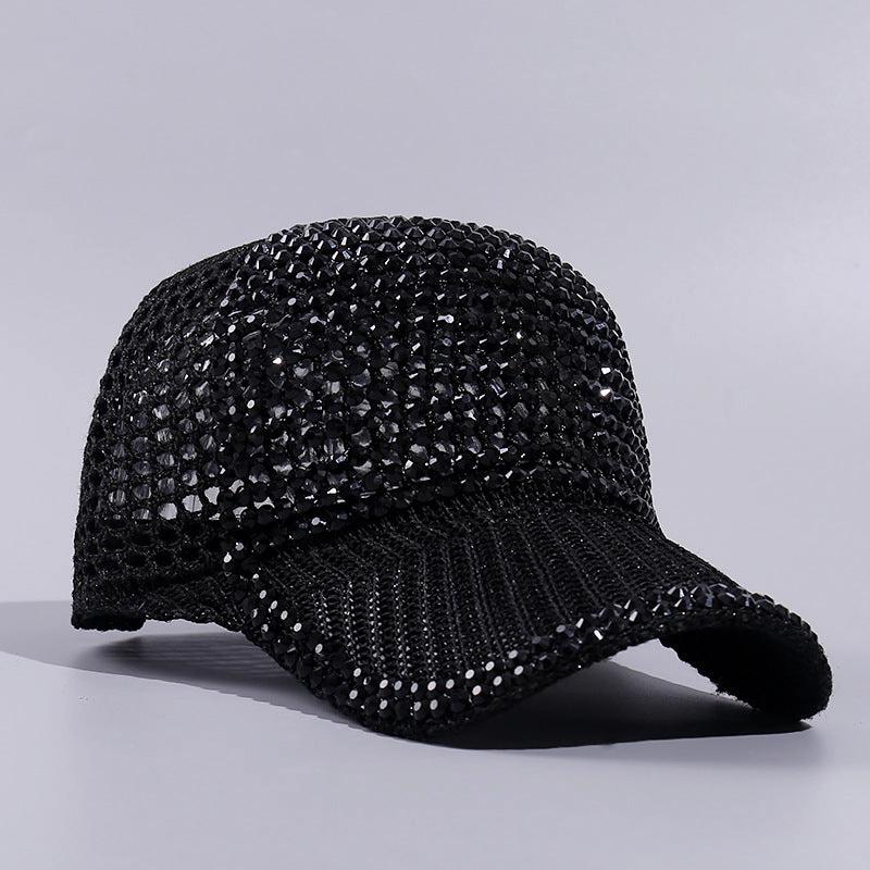 Wholesale Polyester Mesh Rhinestone Baseball Cap