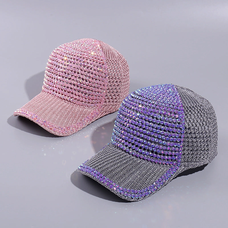 Wholesale Polyester Mesh Rhinestone Baseball Cap