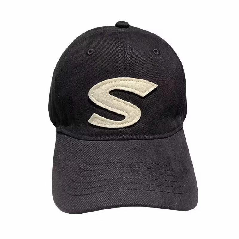 Wholesale Polyester S Letter Wide Brim Baseball Cap