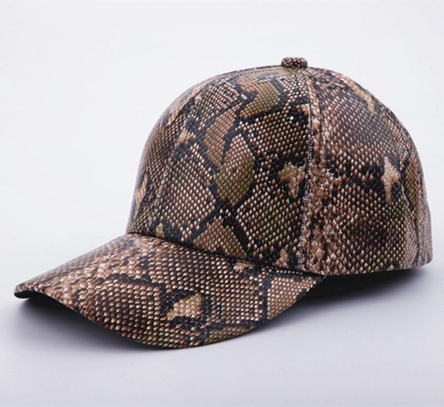 Wholesale Polyester Snake-like Leather Baseball Cap
