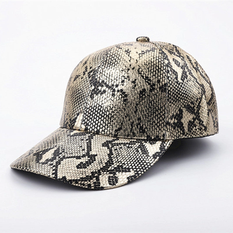 Wholesale Polyester Snake-like Leather Baseball Cap