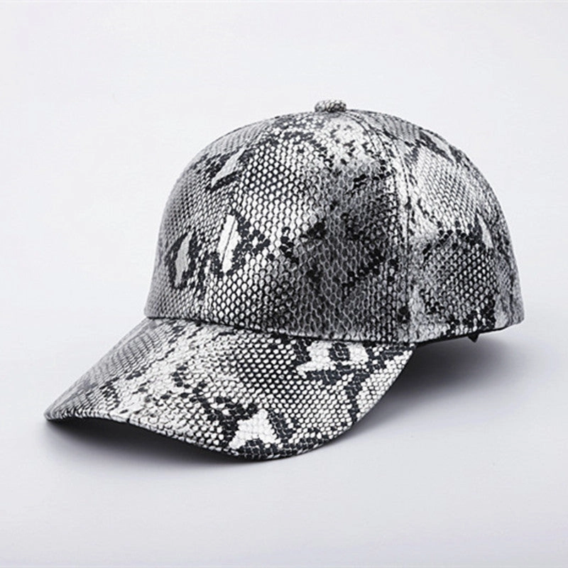 Wholesale Polyester Snake-like Leather Baseball Cap