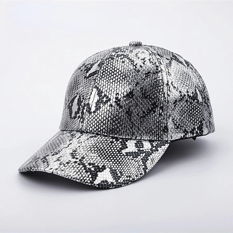 Wholesale Polyester Snake-like Leather Baseball Cap