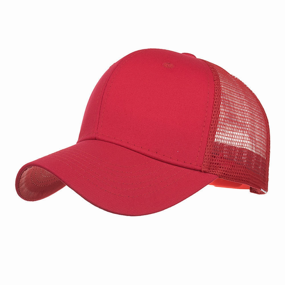Wholesale Polyester Solid Color Light Version Baseball Cap
