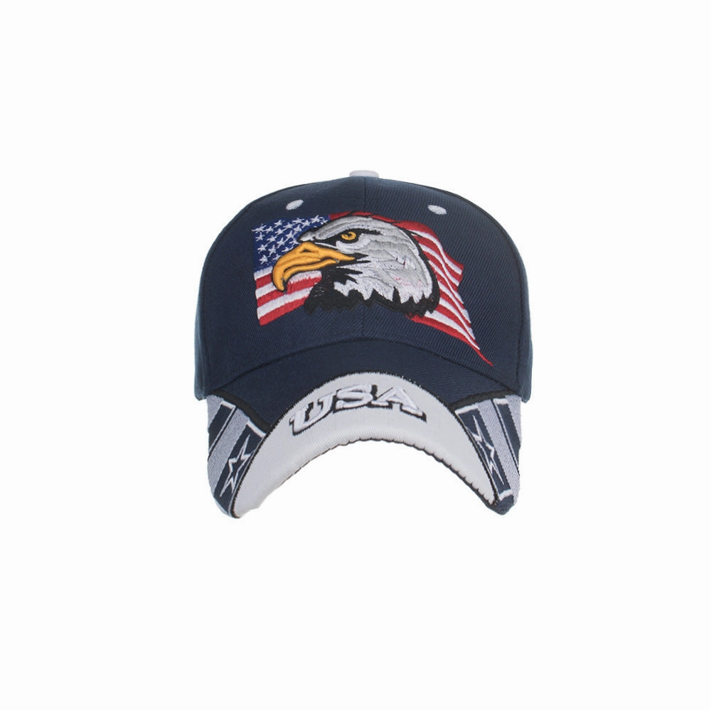 Wholesale Polyester USA Five-pointed Star Embroidered Baseball Cap