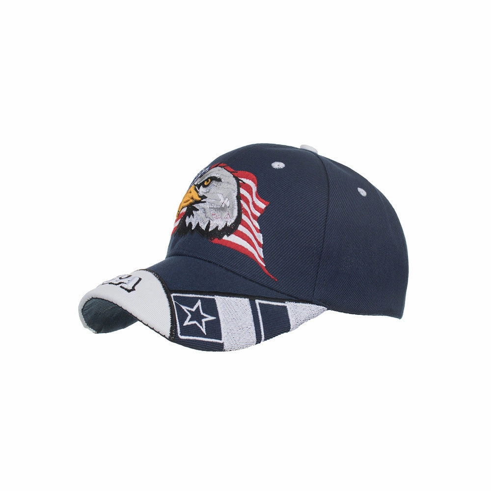 Wholesale Polyester USA Five-pointed Star Embroidered Baseball Cap