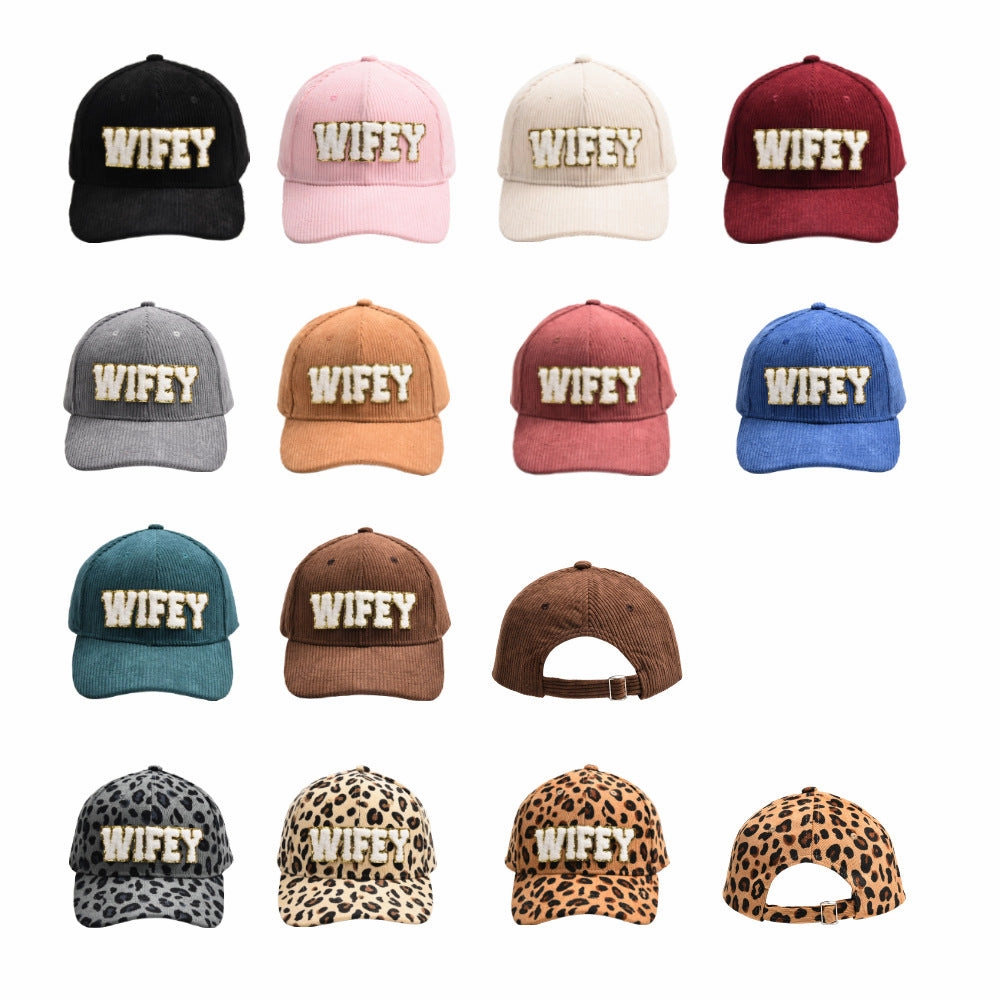 Wholesale Polyester WIFEY Letter Baseball Cap