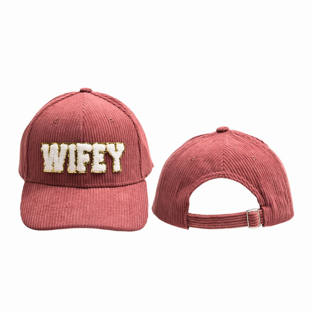 Wholesale Polyester WIFEY Letter Baseball Cap