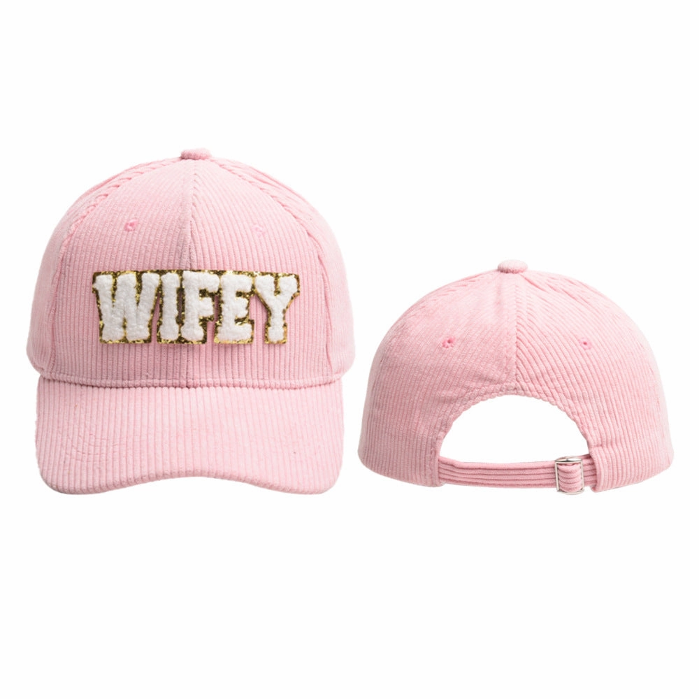 Wholesale Polyester WIFEY Letter Baseball Cap