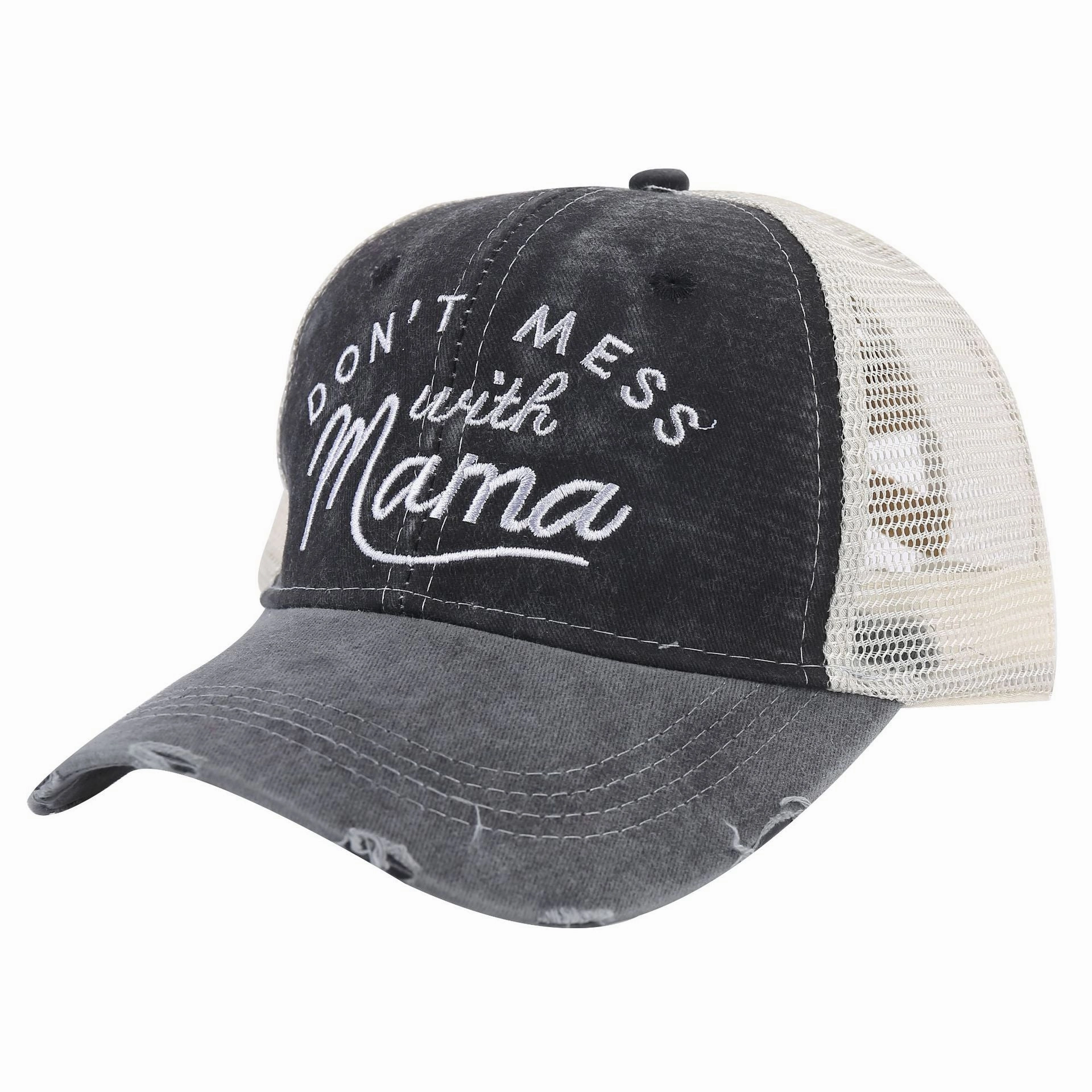 Wholesale Ponytail Embroidered Cotton Baseball Caps