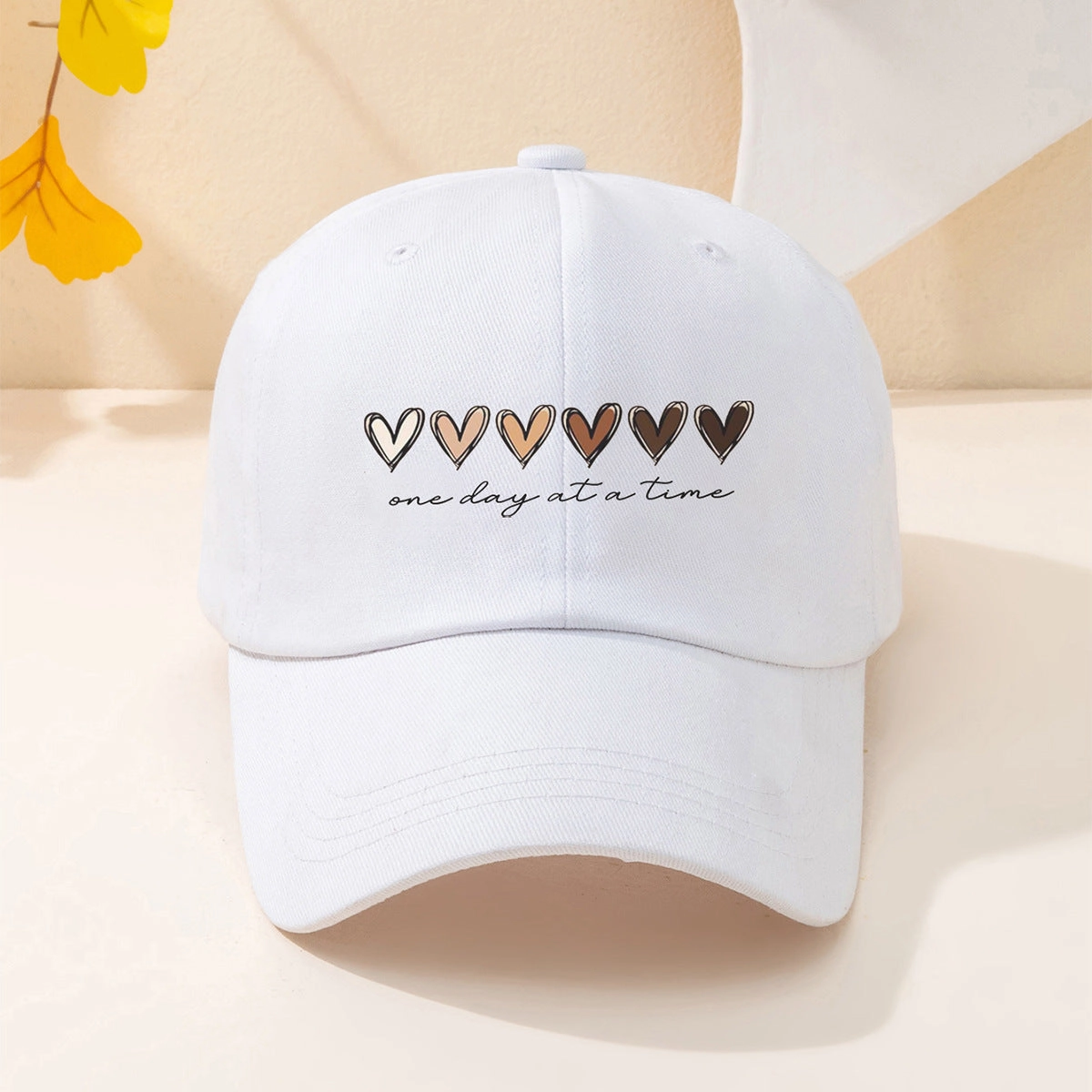 Wholesale Printing of Love Gradient English Letter Cotton Baseball Caps