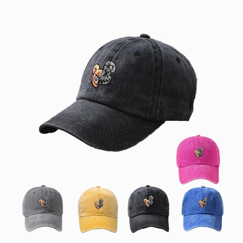 Wholesale Printing of Violent Bear Cotton Baseball Caps