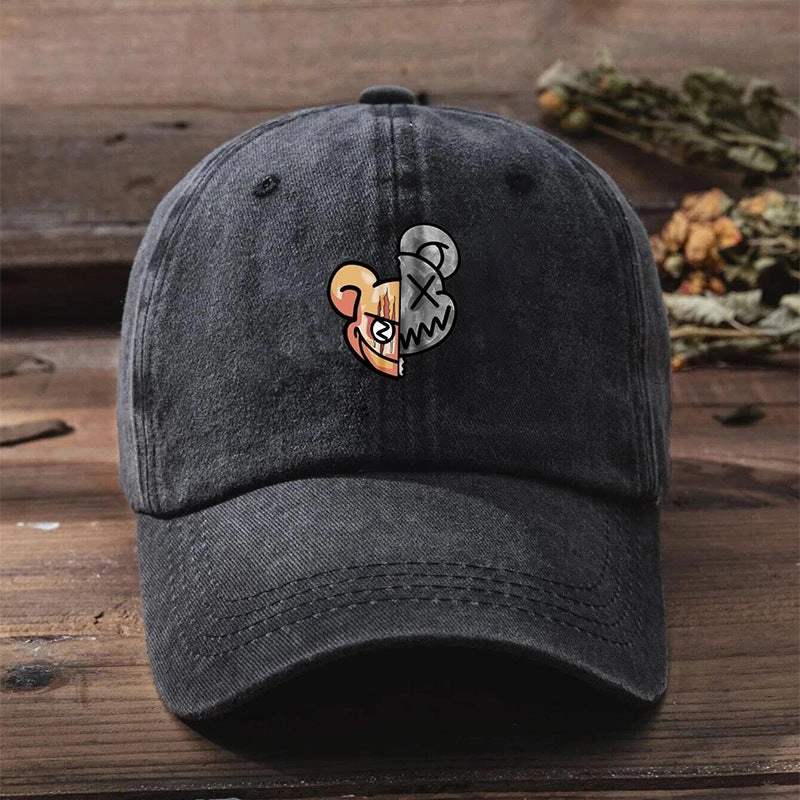 Wholesale Printing of Violent Bear Cotton Baseball Caps