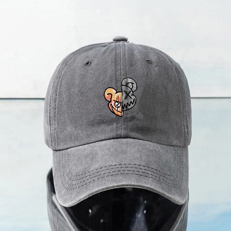 Wholesale Printing of Violent Bear Cotton Baseball Caps
