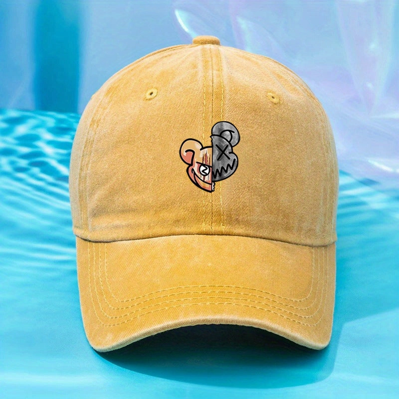 Wholesale Printing of Violent Bear Cotton Baseball Caps