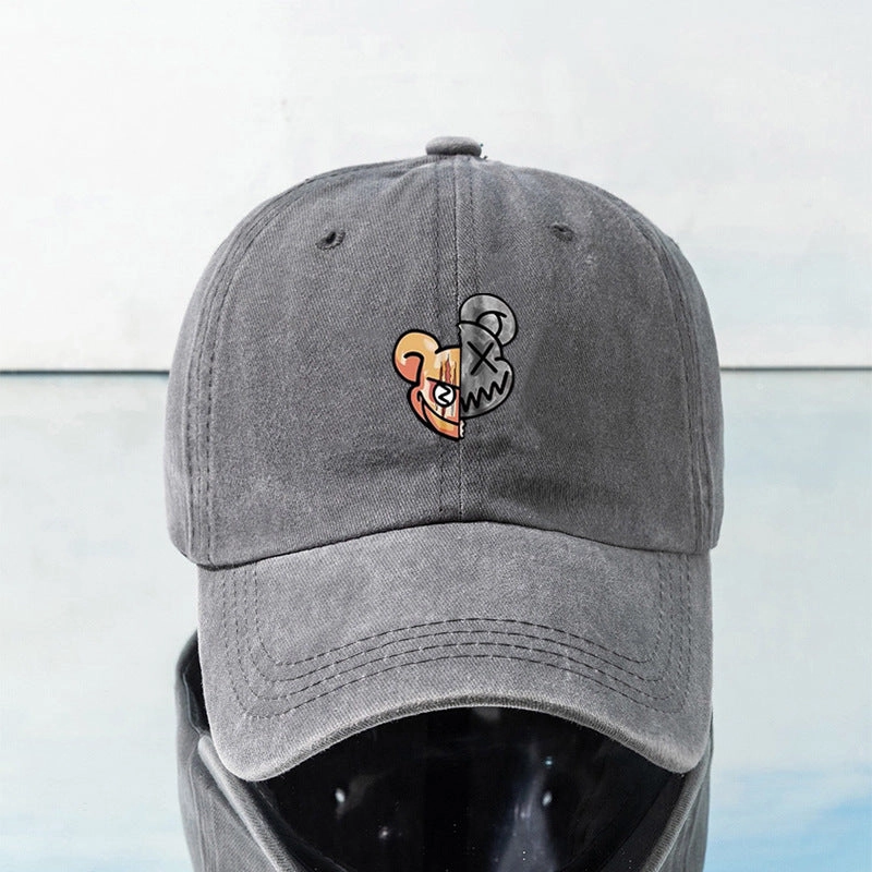 Wholesale Printing of Violent Bear Cotton Baseball Caps