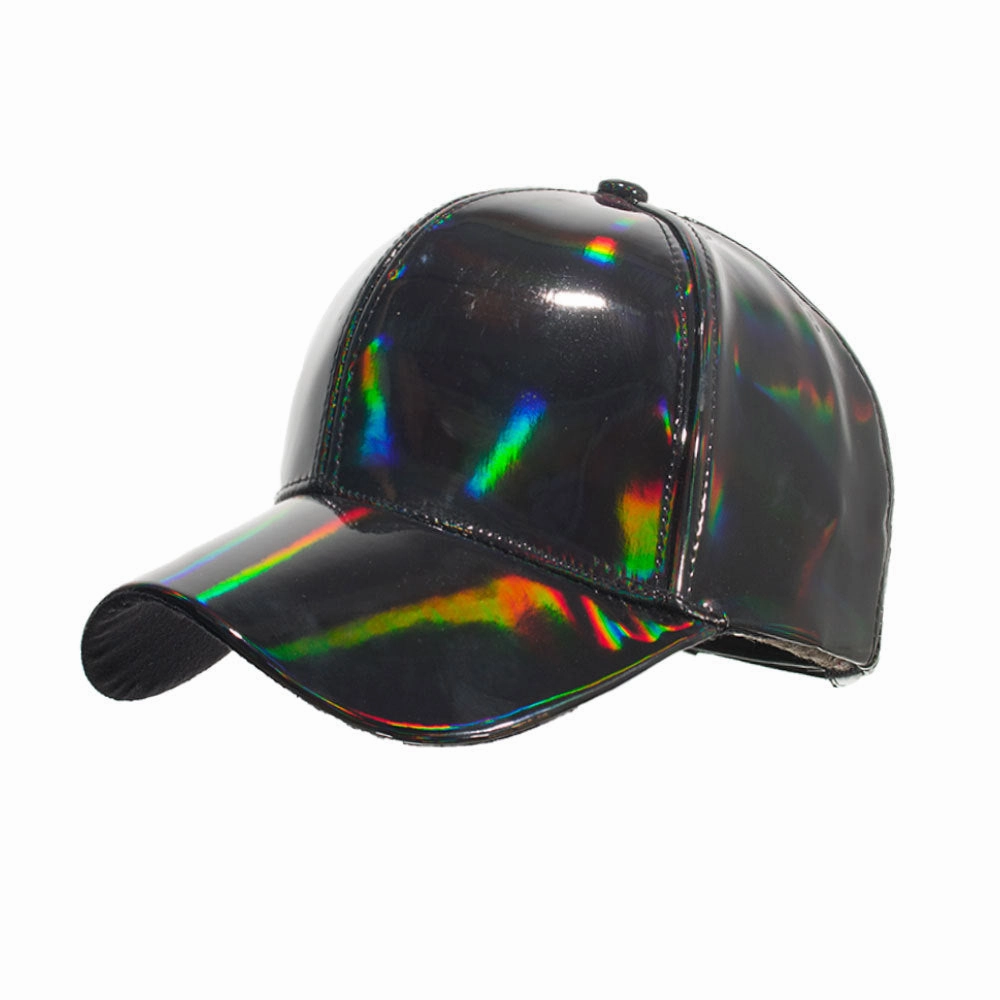 Wholesale PU Pure Color Light Version Laser Baseball Cap