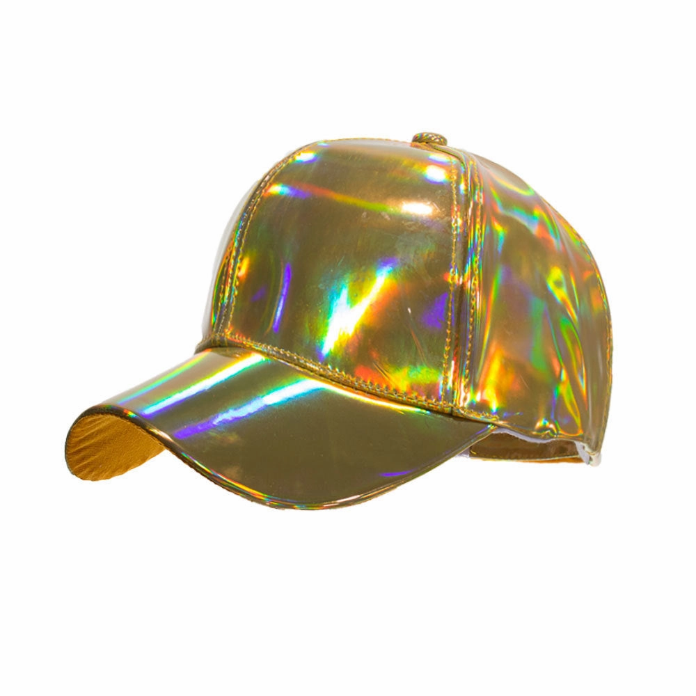 Wholesale PU Pure Color Light Version Laser Baseball Cap