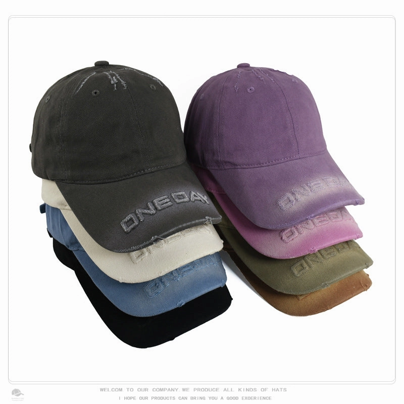 Wholesale Retro Soft Top Curved Brim Cotton Baseball Caps