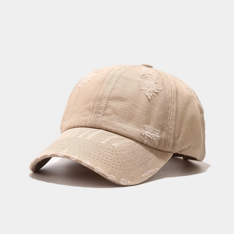 Wholesale Retro Washed Perforated Cotton Outdoor Casual Baseball Caps