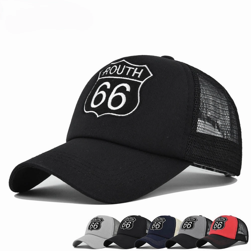 Wholesale Route 66 Embroidered Cotton Hat