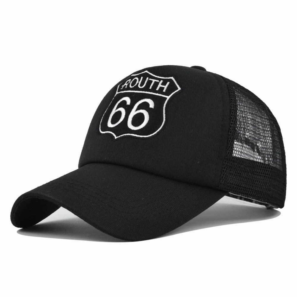 Wholesale Route 66 Embroidered Cotton Hat
