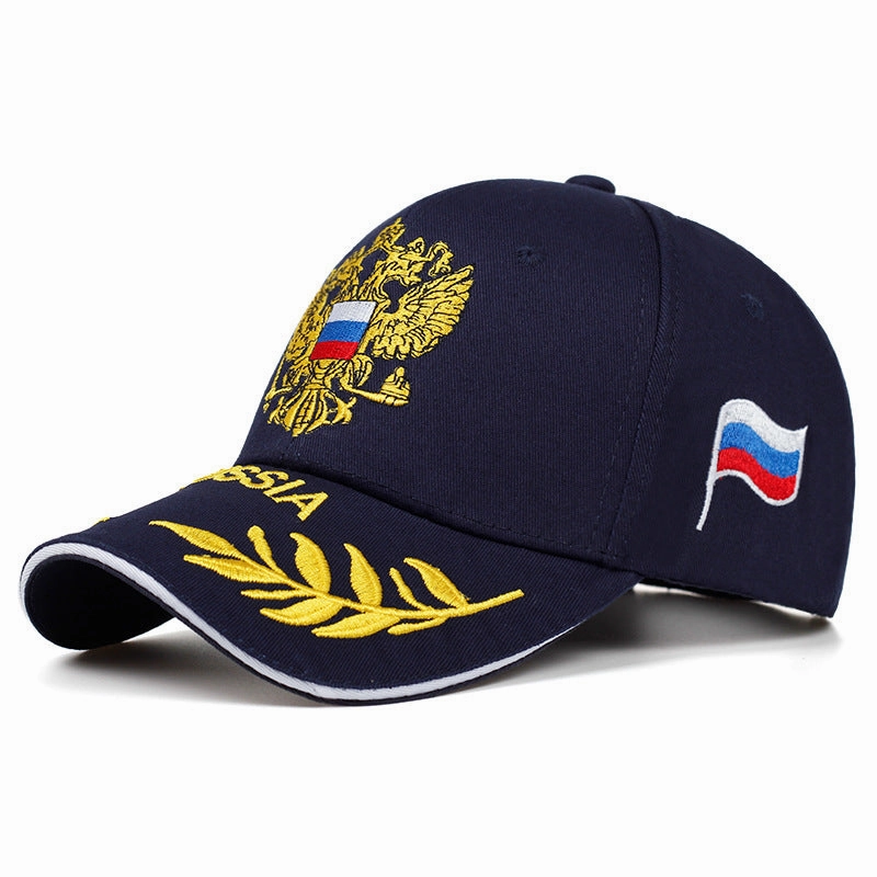 Wholesale Russian National Emblem Embroidered Cotton Baseball Caps
