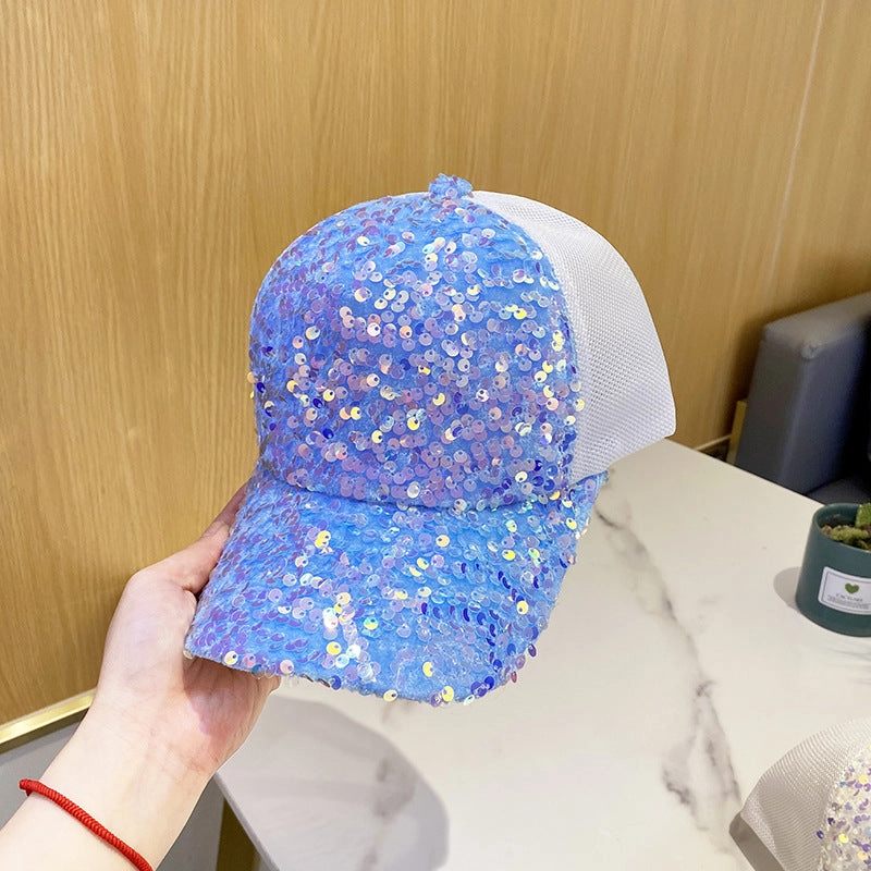 Wholesale Sequin Sunscreen Cotton Baseball Caps