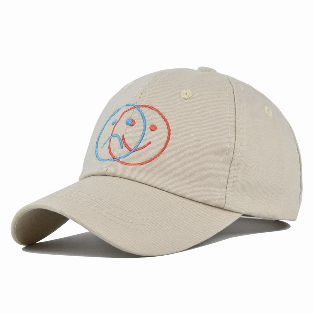 Wholesale Smiley Embroidery Cotton Hat