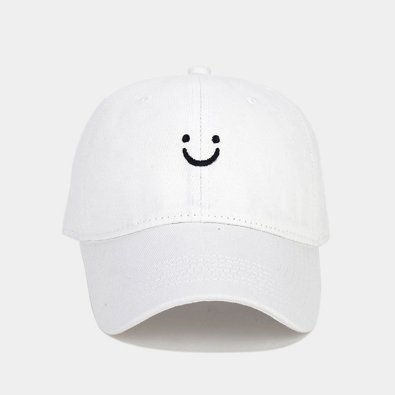 Wholesale Smiley Washed Cotton Baseball Cap