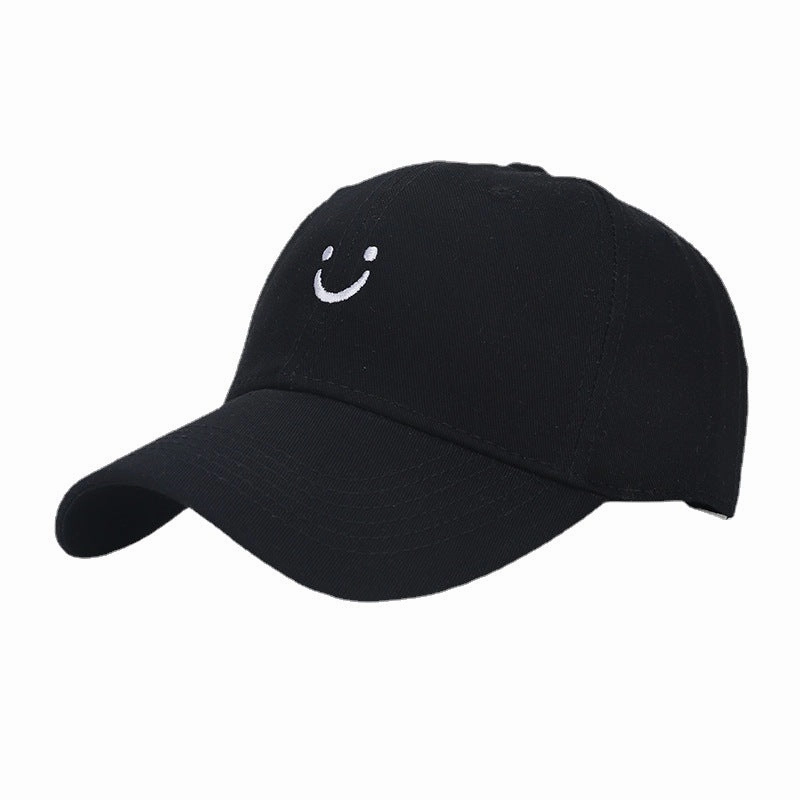 Wholesale Smiley Washed Cotton Baseball Cap
