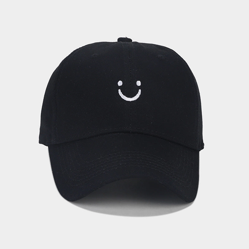 Wholesale Smiley Washed Cotton Baseball Cap