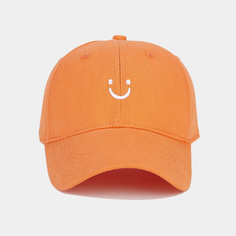 Wholesale Smiley Washed Cotton Baseball Cap