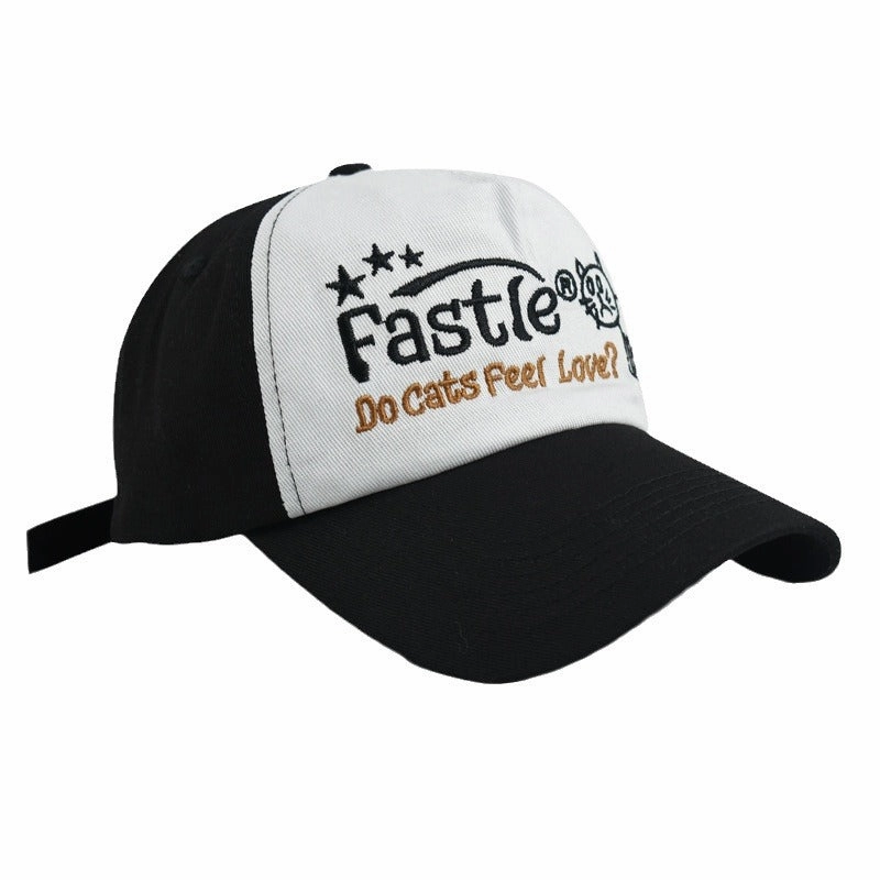 Wholesale Soft Top Cat Letter Embroidered Cotton Baseball Hat