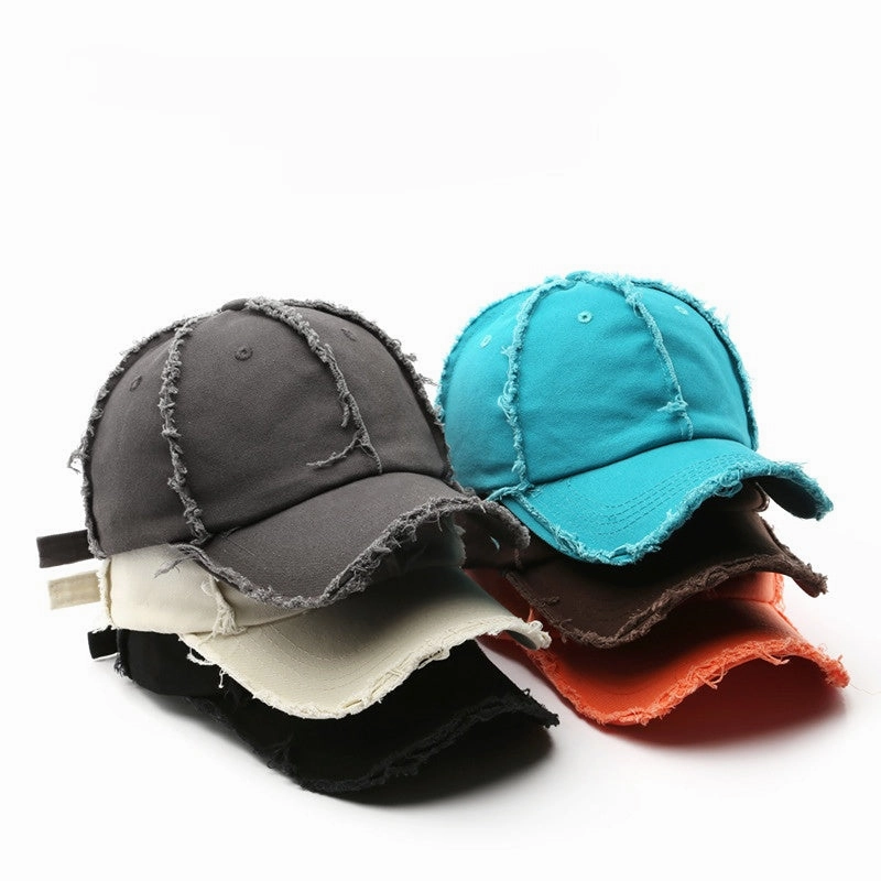 Wholesale Solid Color Panels Washed Cotton and Peaked Cap