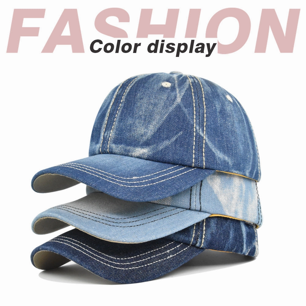 Wholesale Solid Color Washed Cowboy Hat Baseball Cap