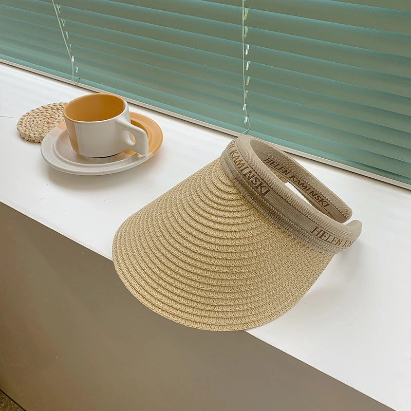Wholesale Straw Beach Sunscreen Empty Hat