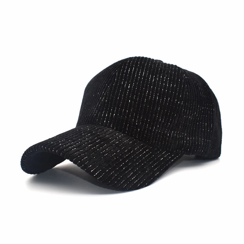 Wholesale Striped Corduroy Baseball Cap