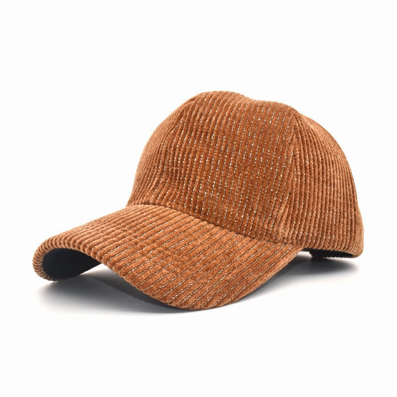 Wholesale Striped Corduroy Baseball Cap