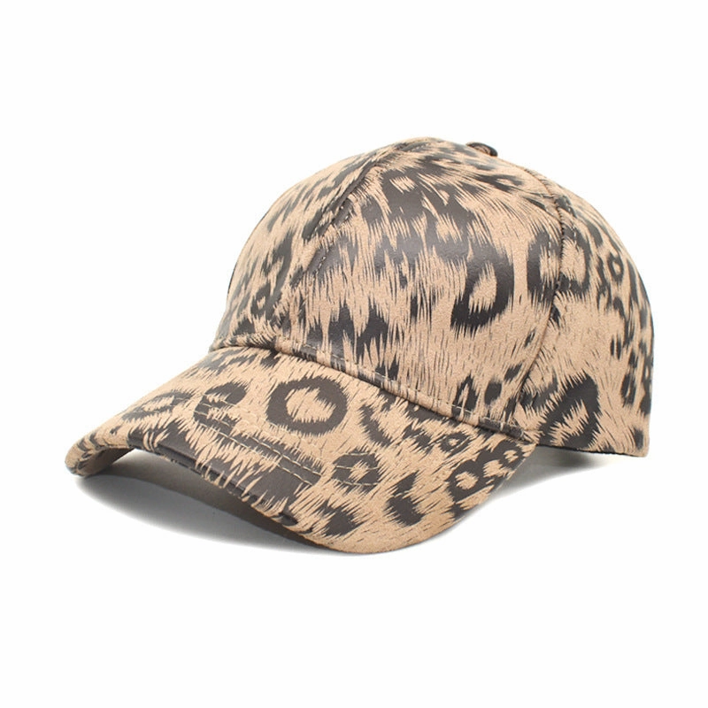 Wholesale Suede Leopard Baseball Cap
