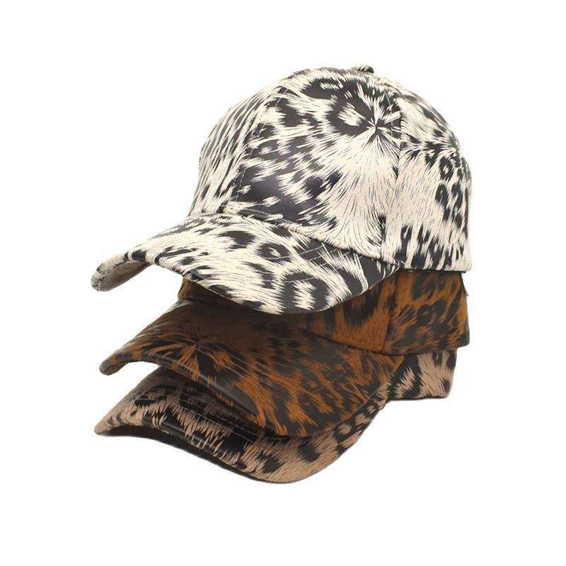 Wholesale Suede Leopard Baseball Cap