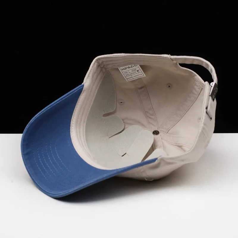 Wide-Brim Baseball Cap