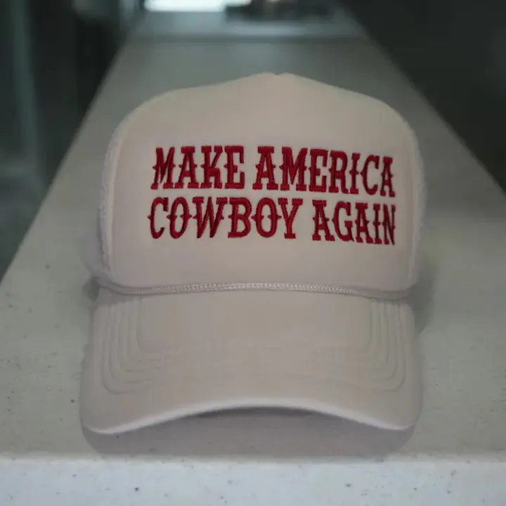 Wilde Roots Make America Cowboy Again Trucker Hat casual-baseball-cap