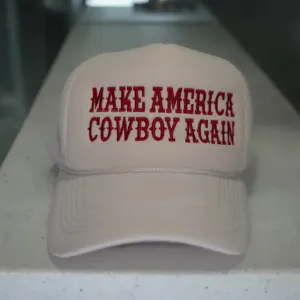 Wilde Roots Make America Cowboy Again Trucker Hat casual-baseball-cap