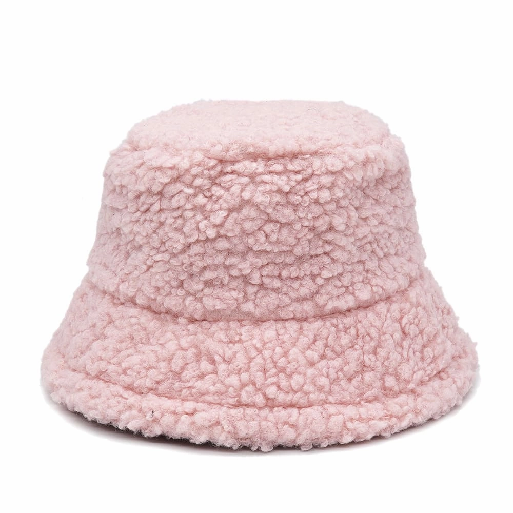 Winter Lamb Fur Bucket Hat