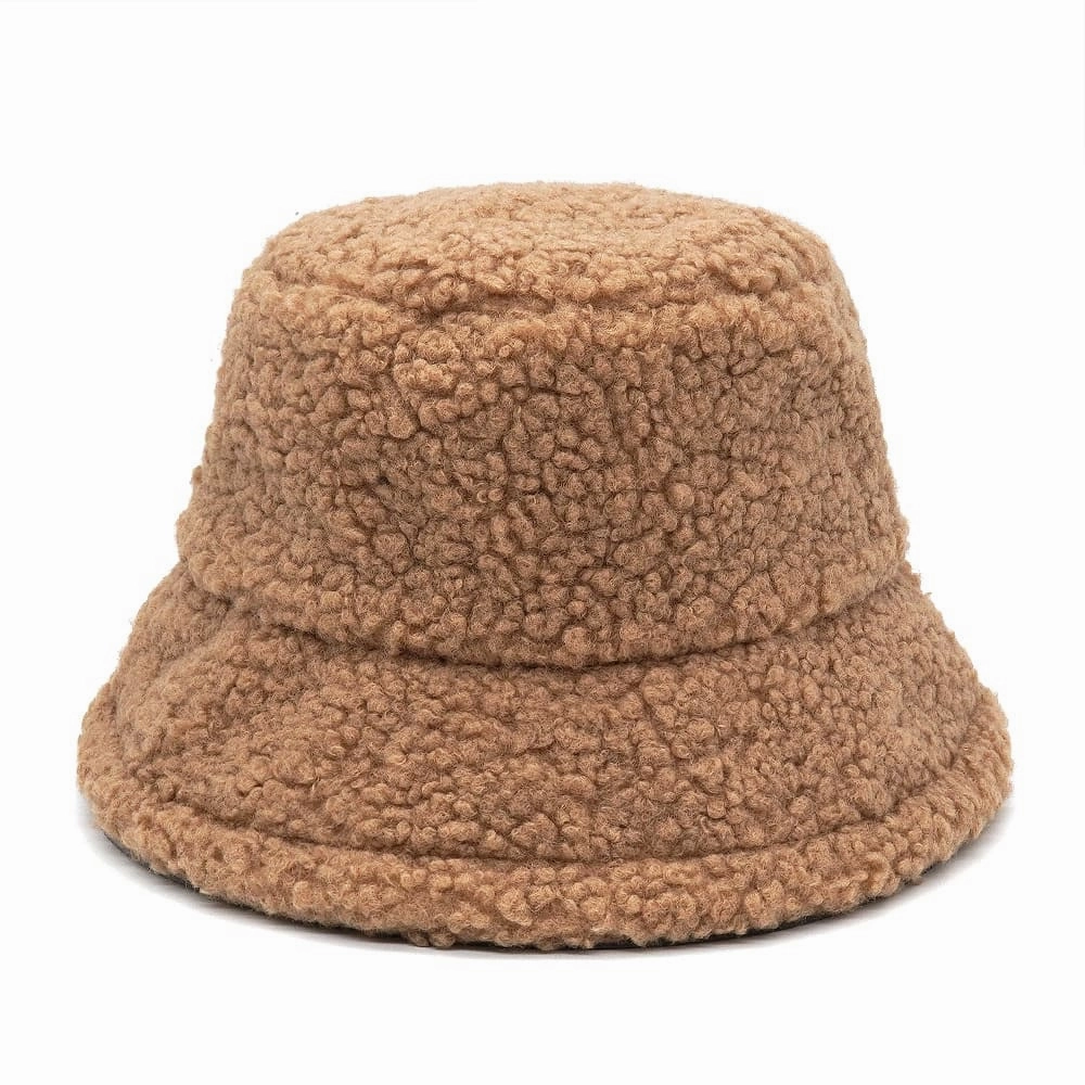 Winter Lamb Fur Bucket Hat
