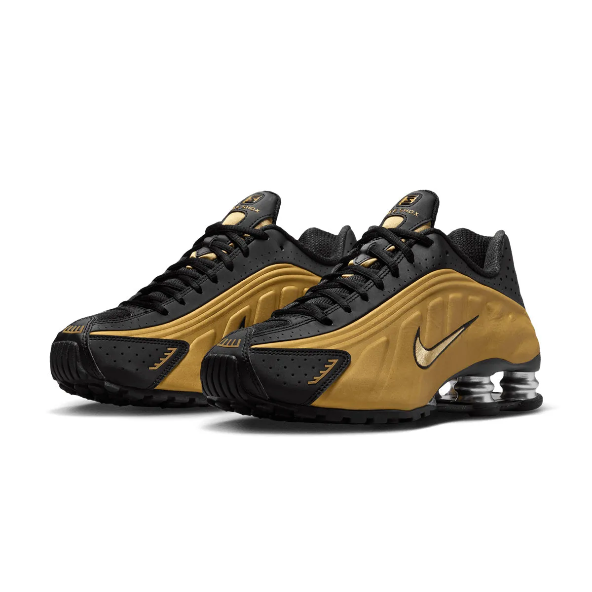 Wmns Shox R4 'Schwarz Metallic Gold'